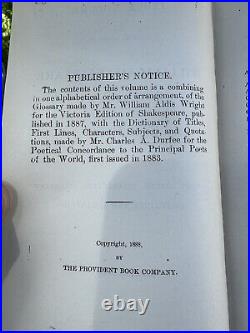 1888 THE IDEAL HANDY WORKS OF WILLIAM SHAKESPEARE 13 Vol BOX SET GOLD GILT EDGE