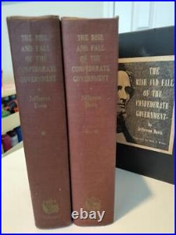 1958 THE RISE AND FALL OF THE CONFEDERATE GOVERNMENT Jefferson Davis Boxed Set