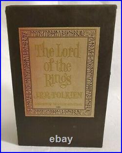 1965 Lord Of The Rings Trilogy Hardcover Books Boxed Set 2nd Edition With Maps