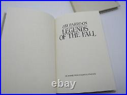 3 Jim Harrison Legends of the Fall box set Revenge/Man Who Gave Up Delacorte hc