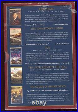 5 Books David McCullough Boxed Set -Johnstown Flood/1776/Path Between the Seas