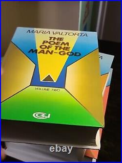 5 Volumes The Poem of the Man-God Maria Valtorta Books HC Slip Complete Box Set