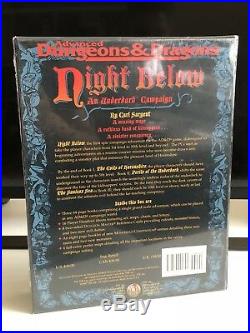 AD&D Dungeons & Dragons Night Below An Underdark Campaign Box Set TSR Sealed Box