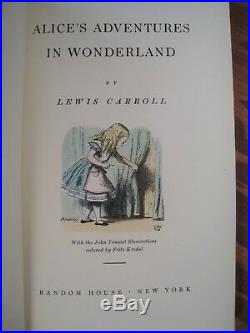 ALICE'S ADVENTURES IN WONDERLAND/THROUGH THE LOOKING GLASS Carroll 1946 Box Set