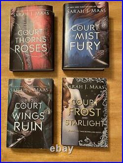 A Court of Thorns And Roses Original Hardcover Set with Bookish Box Dust Jackets