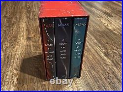 A Court of Thorns & Roses Box Set Of 3 MAAS Original Hardcover Books, Slipcase
