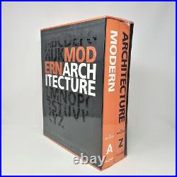 A-Z OF MODERN ARCHITECTURE by Peter Gossel, New 2 Book Collector's Set, Taschen