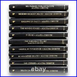 Agatha Christie Mystery Collection Books Hardcover Leatherette Bantam Lot Of 61