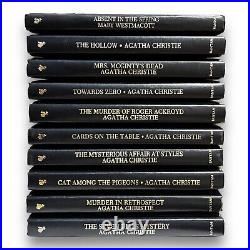 Agatha Christie Mystery Collection Books Hardcover Leatherette Bantam Lot Of 61