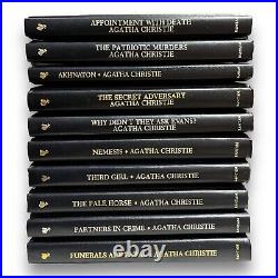 Agatha Christie Mystery Collection Books Hardcover Leatherette Bantam Lot Of 61