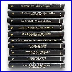 Agatha Christie Mystery Collection Books Hardcover Leatherette Bantam Lot Of 61