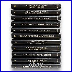 Agatha Christie Mystery Collection Books Hardcover Leatherette Bantam Lot Of 61