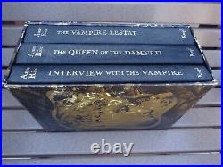 Anne Rice SIGNED 3x The Vampire Chronicles 1990 Boxed Set Interview Lestat Queen