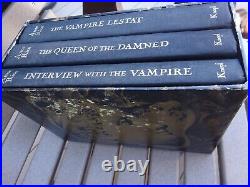 Anne Rice SIGNED 3x The Vampire Chronicles 1990 Boxed Set Interview Lestat Queen