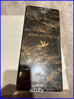 Anne Rice Signed Vampire Chronicles Knopf Box Set Hardcover 1990 Lestat Sealed