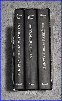 Anne Rice The Vampire Chronicles 1990 Signed, Hardcover Box Set, 1st 3 books