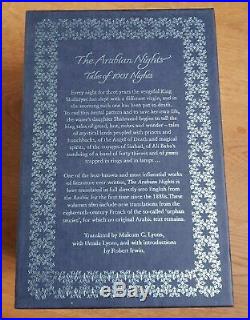 Arabian Nights Rare Deluxe Hardback Box Set Translated By Malcom C Lyons 2008