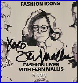 Autographed Fashion Icons 1 & 2 Fashion Lives with Fern Mallis BOXED SET