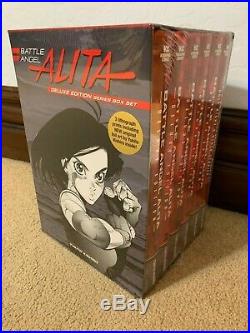 Battle Angel Alita Deluxe Complete Series Box Set 3 Lithograph Hardcover Book