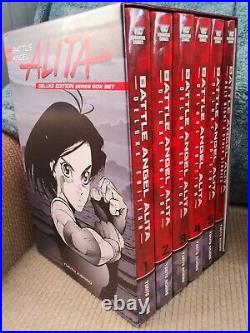 Battle Angel Alita Deluxe Edition Box Set + Last Order Omnibus 1-5 Manga Books
