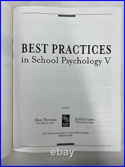 Best Practices in School Psychology V. Vol. 1-6 Box Set. A. Thomas & J. Grimes