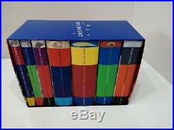 Bloomsbury HARRY POTTER 1-7 HARDBACK Book Box Set Collection NEVER READ