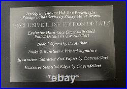 Bookish Box Savage Lands SEALED Set NEW SIGNED STENCILED Stacy Marie Brown