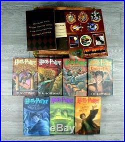 Brand New Harry Potter Hardcover Box Set Volume 1-7 in Chest with Stickers RARE