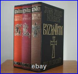 Byzantium John Julius Norwich 3 Volume Box Set Rare Folio Edition Excellent