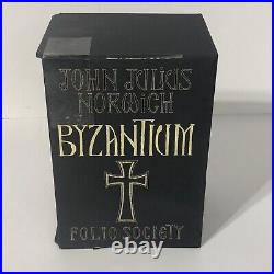 Byzantium John Julius Norwich Folio Society 3 Vol Hardback Book Boxset