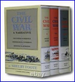 CIVIL WAR A NARRATIVE 3 VOLS IN SLIPCASE By Shelby Foote Hardcover