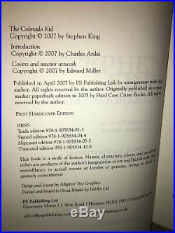 COLORADO KID, Stephen King, Box Set PS Publishing, 3 Artist covers