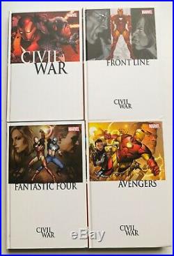 Civil War Set No Box Hardcover Marvel Graphic Novel Comic Book Lot of 10