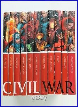 Civil War Set No Box Hardcover Marvel Graphic Novel Comic Book Lot of 11