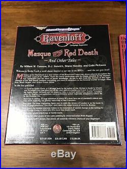 D&D Ravenloft Masque Of The Red Death Box Set And Accessorries ORIGINAL SHRINK