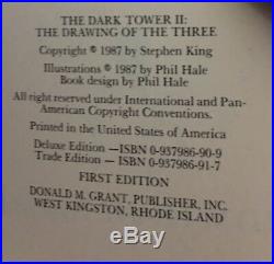 Dark Tower 1-3- Gunslinger 1984 2nd Edition Stephen King Grant Box Set