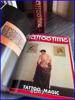 Ed Hardy's TattooTime Book Set w Case RARE 1st Edition Box Set FULL SET LIKE NEW
