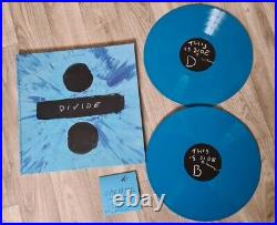Ed Sheeran Divide ÷ 2lp blue vinyl deluxe limited boxset hardback photo book