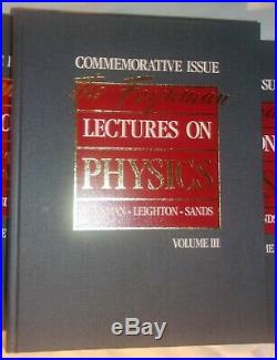 Feynman Lectures On Physics Commemorative Issue 3 Hard Cover Books Box Set