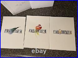 Final Fantasy VII VIII IX Collectors Edition Strategy Guide Boxset with Lithograph