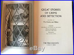 Folio Society GREAT STORIES OF CRIME AND DETECTION -(4 volume Boxed set)