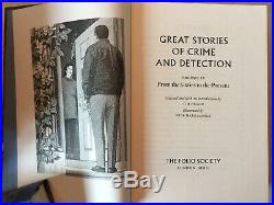 Folio Society GREAT STORIES OF CRIME AND DETECTION -(4 volume Boxed set)