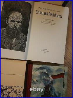 Folio Society x 4 Great Russian Novel BOX SET zhivago war peace crime punishment