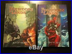 Forbidden Lands RPG box set lot Kickstarter Ogre pledge Free League Fria Ligan