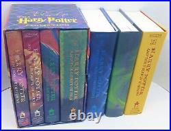 Full Hardcover Set Harry Potter 1-7 1st Edition US & Slip Case for Box Set 1-4