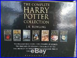 Full set Harry Potter 2007 HC DJ Bloomsbury Black Boxed set VG-Exc condition