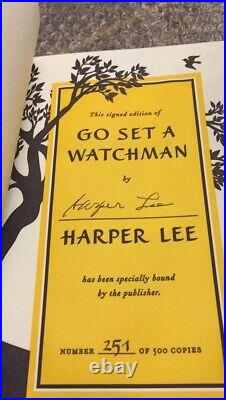 Go Set A Watchman Signed Book Limited Edition Collectors Box Numbered Harper Lee