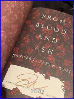 HAND SIGNED From Blood and Ash by Jennifer L Armentrout FBAA Bookish Box Set