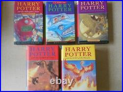 HARRY POTTER Boxed Set 5 HB Books J. K. Rowling It's Magic! Bloomsbury