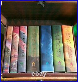 HARRY POTTER Limited Edition Boxed Set Hardcover Books 1-7 Trunk/Chest